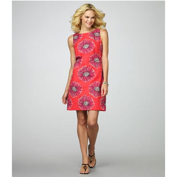 Lilly Pulitzer Dresses & Skirts - Lilly Pulitzer 4 Dress Floral Hot Pink 147